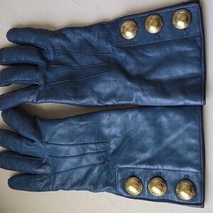 Coach Leather and Cashmere with Gold Buttons